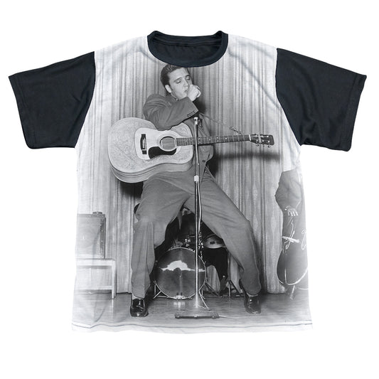 Elvis Presley - On Your Toes - Short Sleeve Youth White Front Black Back   - White T-shirt
