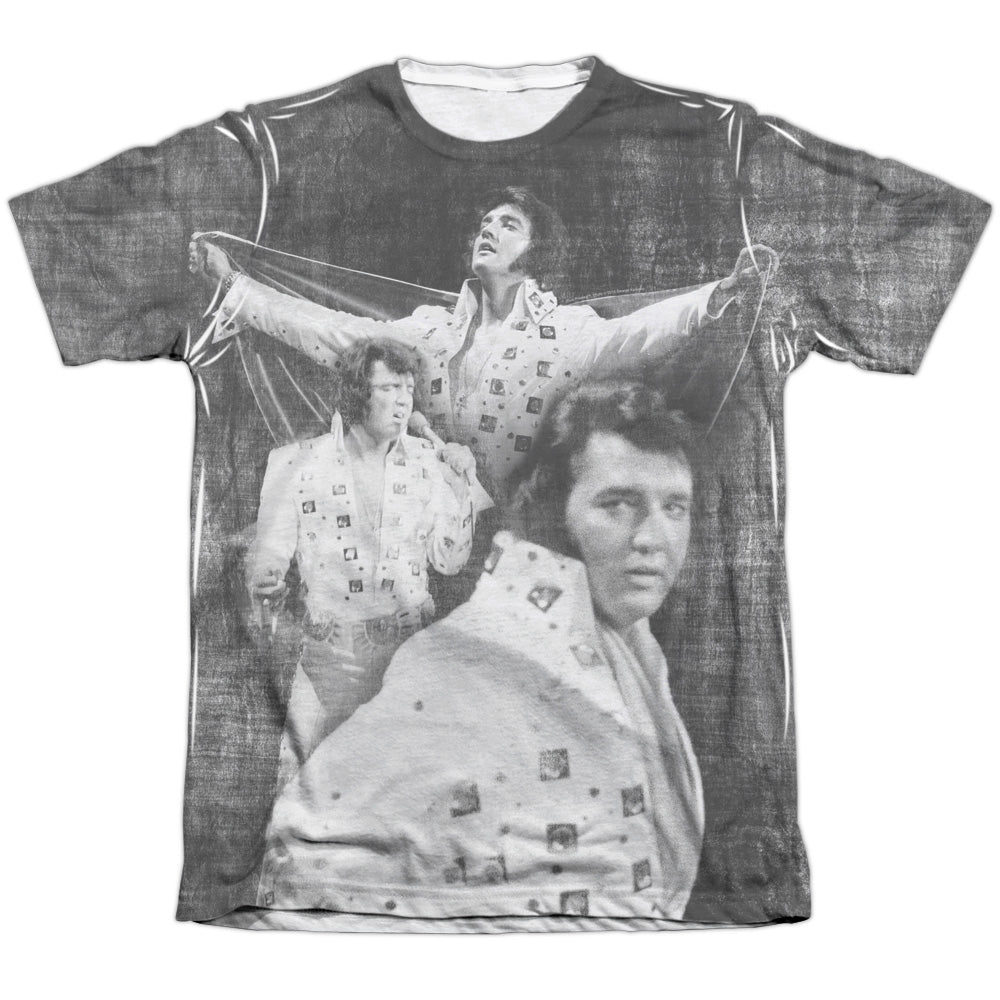 Elvis Presley - Legendary Performance - Adult Poly/cotton Short Sleeve Tee - White T-shirt
