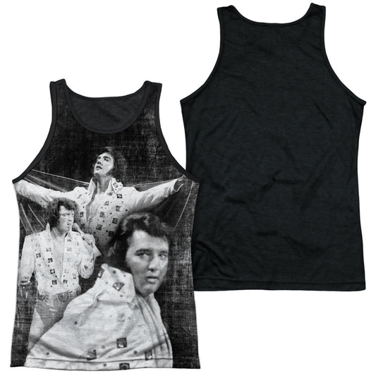 Elvis Presley - Legendary Performance - Adult Poly Tank Top Black Back - White