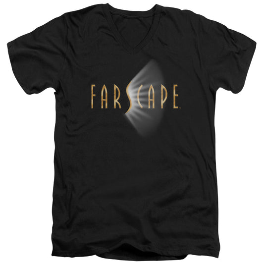 Farscape - Logo - Short Sleeve Adult V-neck - Black T-shirt