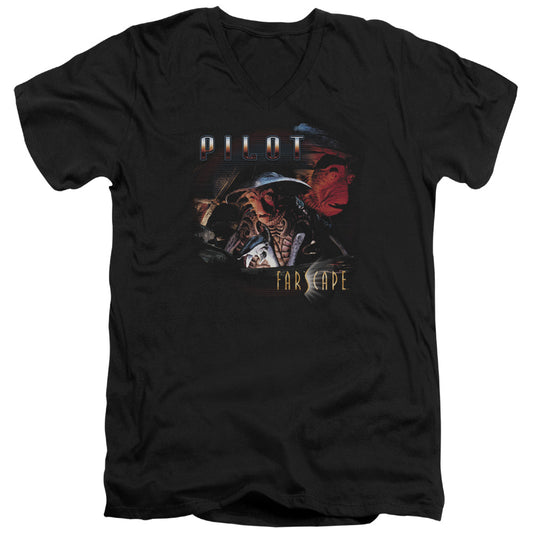 Farscape - Pilot - Short Sleeve Adult V-neck - Black T-shirt