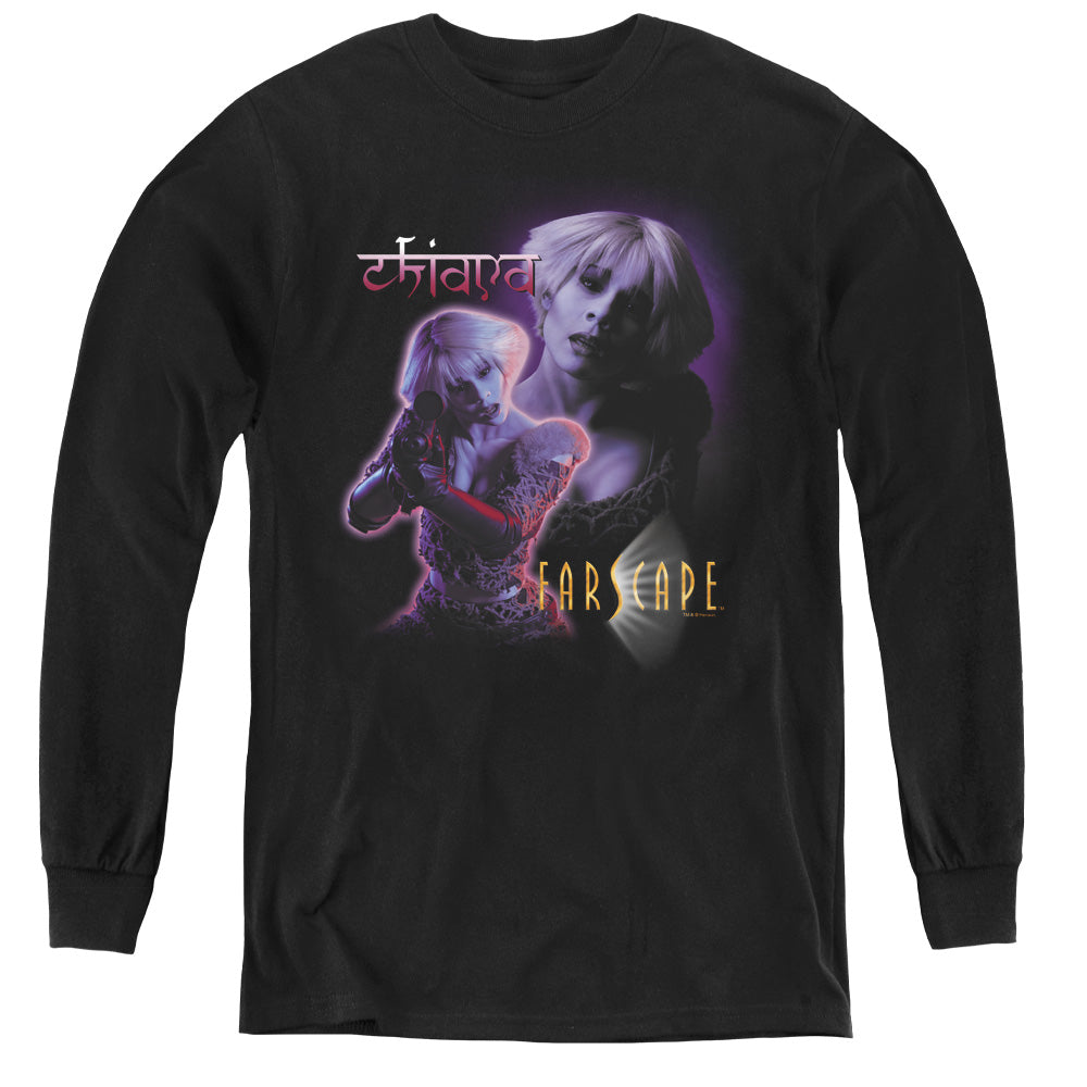 Farscape Chiana - Youth Long Sleeve Tee - Black
