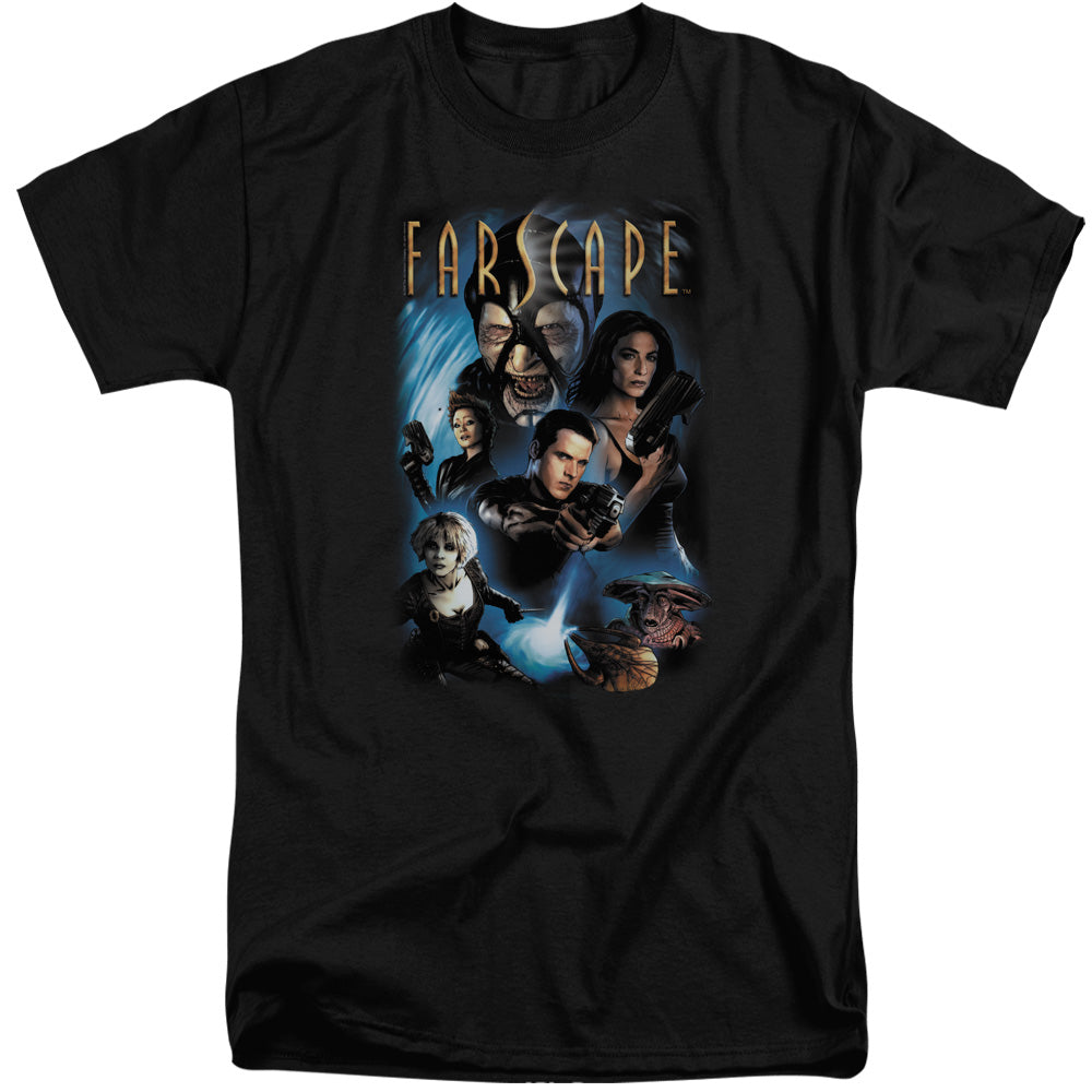 Farscape - Comic Cover - Short Sleeve Adult Tall - Black T-shirt