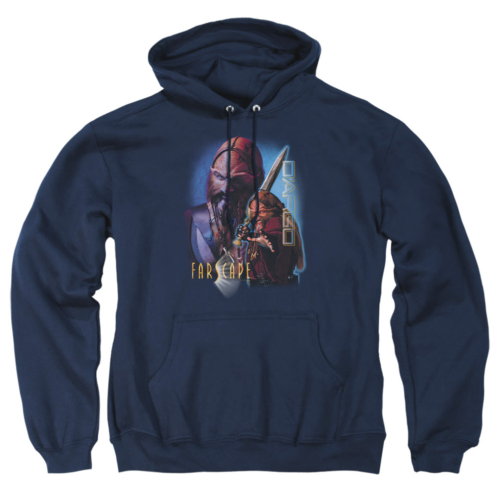 Farscape - D'argo - Adult Pull-over Hoodie - Navy