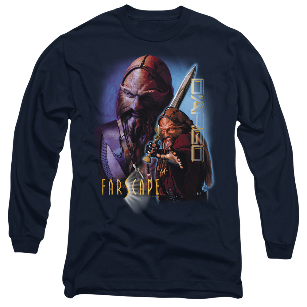 Farscape - Dargo - Long Sleeve Adult 18/1 - Navy T-shirt