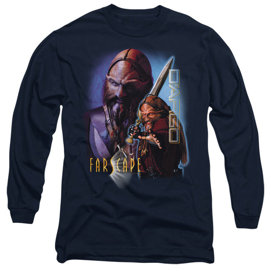 Farscape - Dargo - Long Sleeve Adult 18/1 - Navy T-shirt