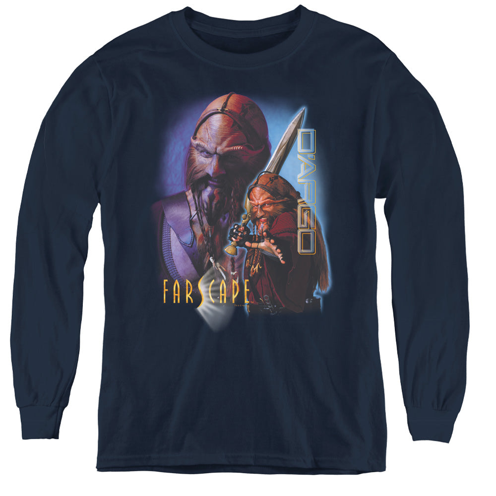 Farscape - Dargo - Youth Long Sleeve Tee - Navy
