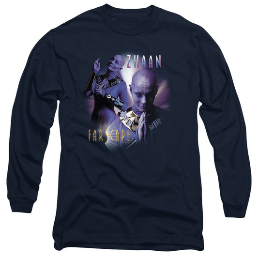 Farscape - Zhaan - Long Sleeve Adult 18/1 - Navy T-shirt