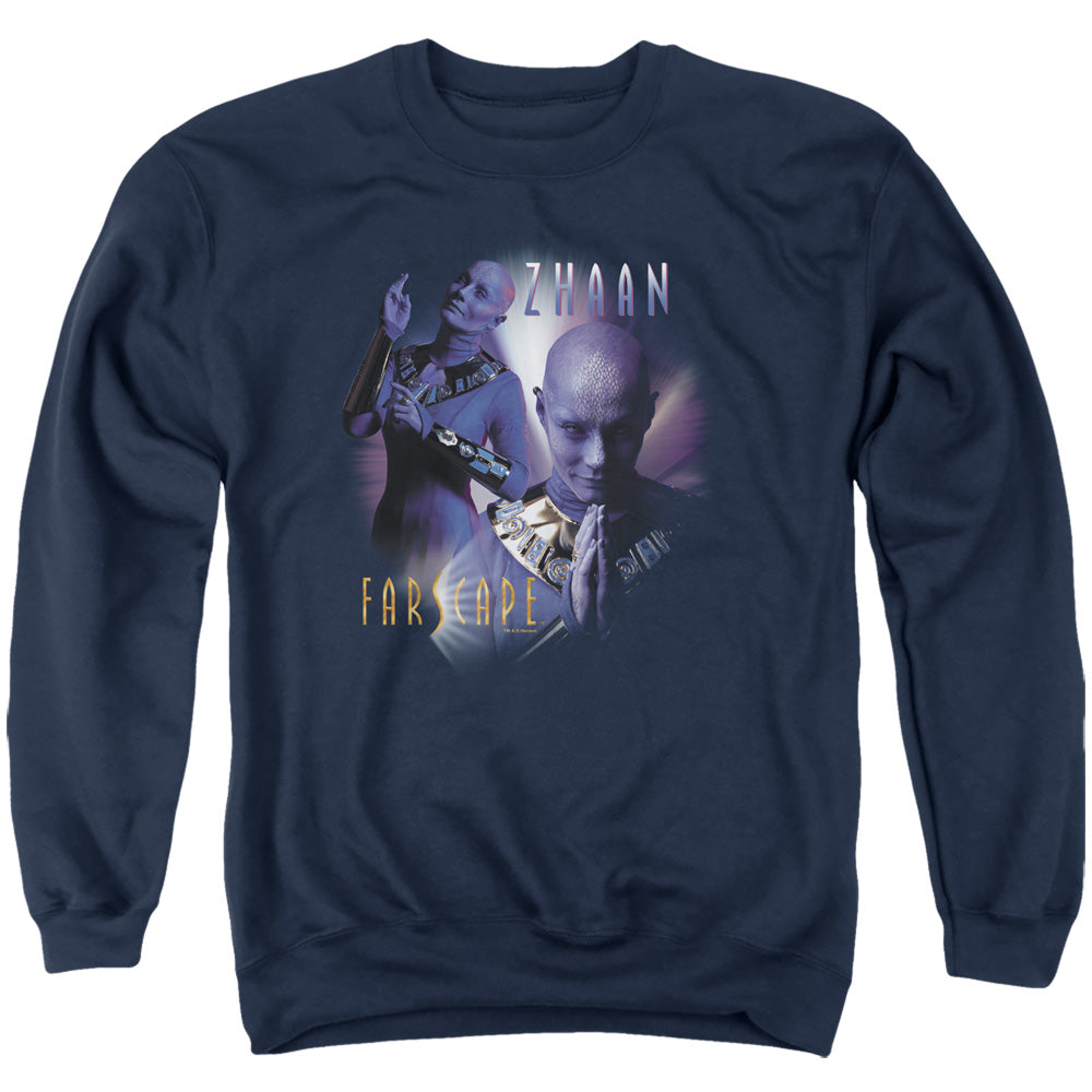 Farscape - Zhaan - Adult Crewneck Sweatshirt - Navy