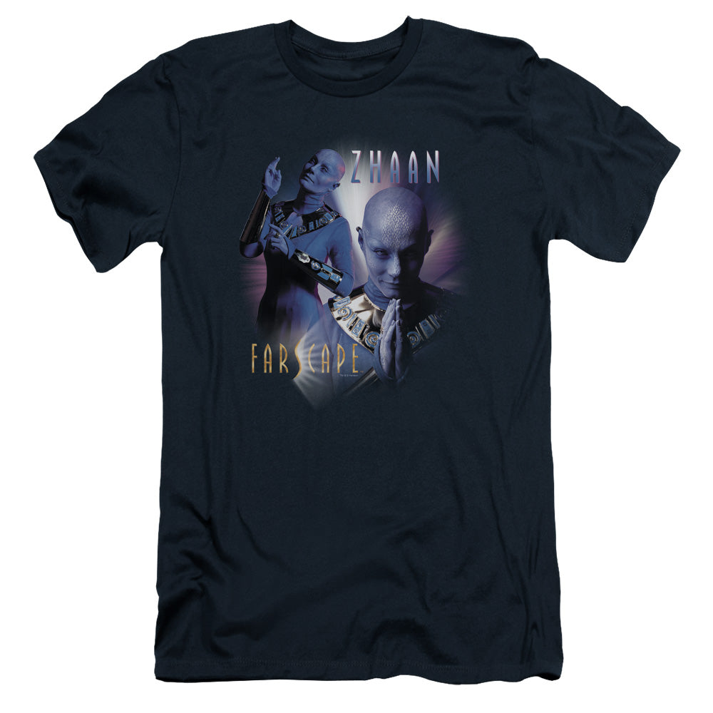 Farscape - Zhaan - Short Sleeve Adult 30/1 - Navy T-shirt