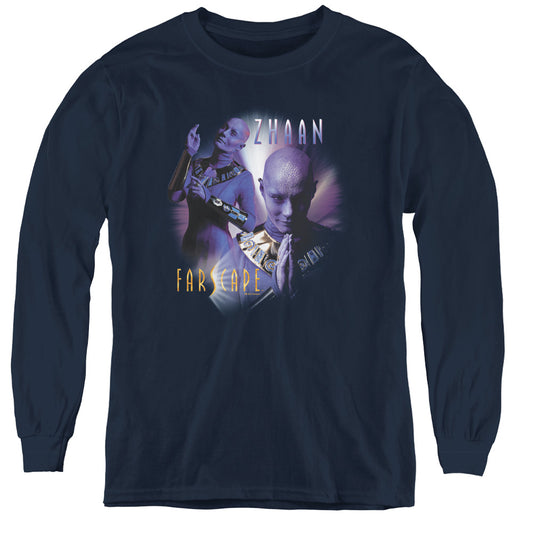 Farscape - Zhaan - Youth Long Sleeve Tee - Navy