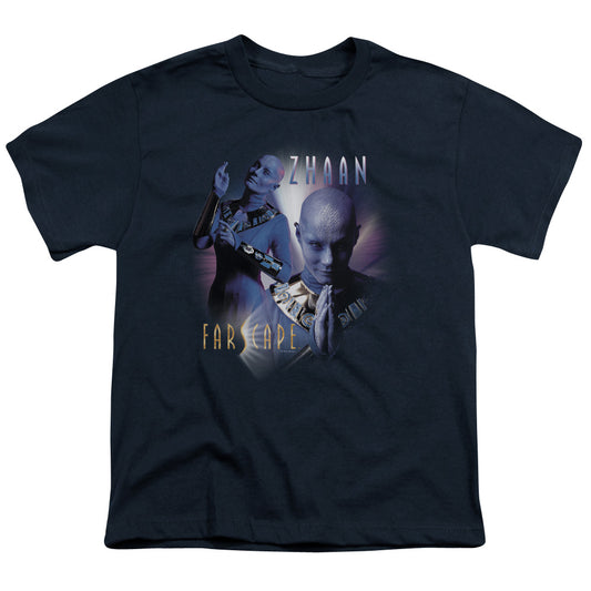 Farscape - Zhaan - Short Sleeve Youth 18/1 - Navy T-shirt
