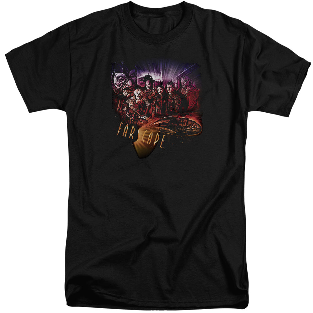 Farscape - Graphic Collage - Short Sleeve Adult Tall - Black T-shirt