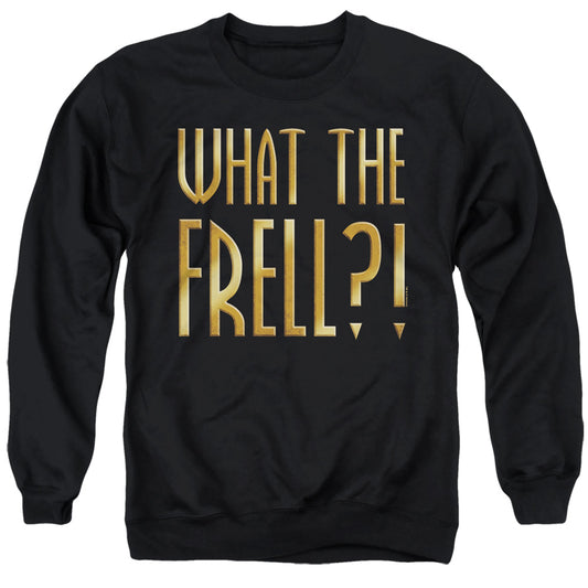 Farscape - What The Frell - Adult Crewneck Sweatshirt - Black