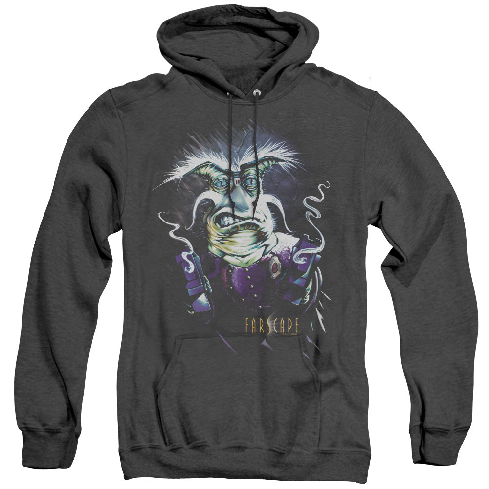 Farscape - Rygel Smoking Guns - Adult Heather Hoodie - Black