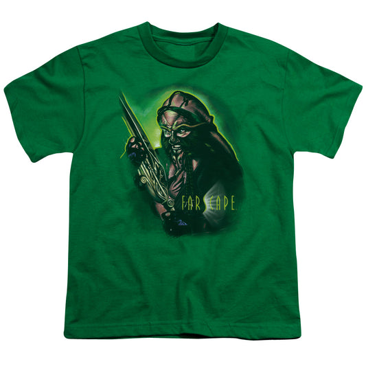 Farscape - Dargo Warrior - Short Sleeve Youth 18/1 - Kelly Green T-shirt