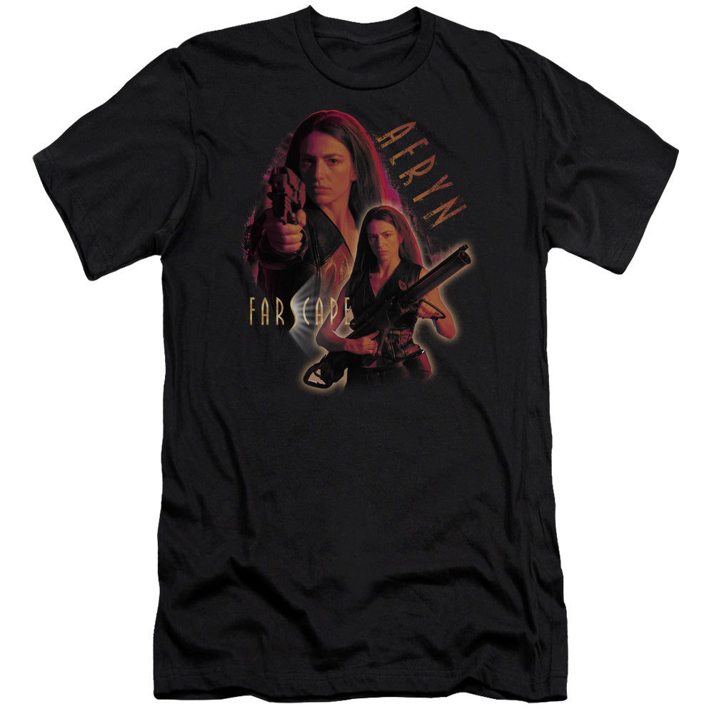 Farscape - Aeryn - Short Sleeve Adult 30/1 - Black T-shirt