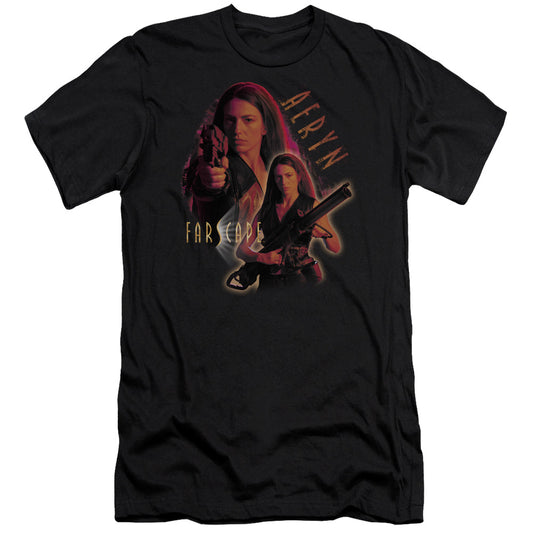 Farscape - Aeryn - Short Sleeve Adult 30/1 - Black T-shirt