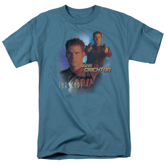 Farscape - John Crichton - Short Sleeve Adult 18/1 - Slate T-shirt
