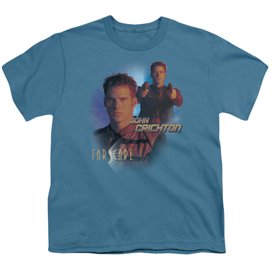 Farscape - John Crichton - Short Sleeve Youth 18/1 - Slate T-shirt