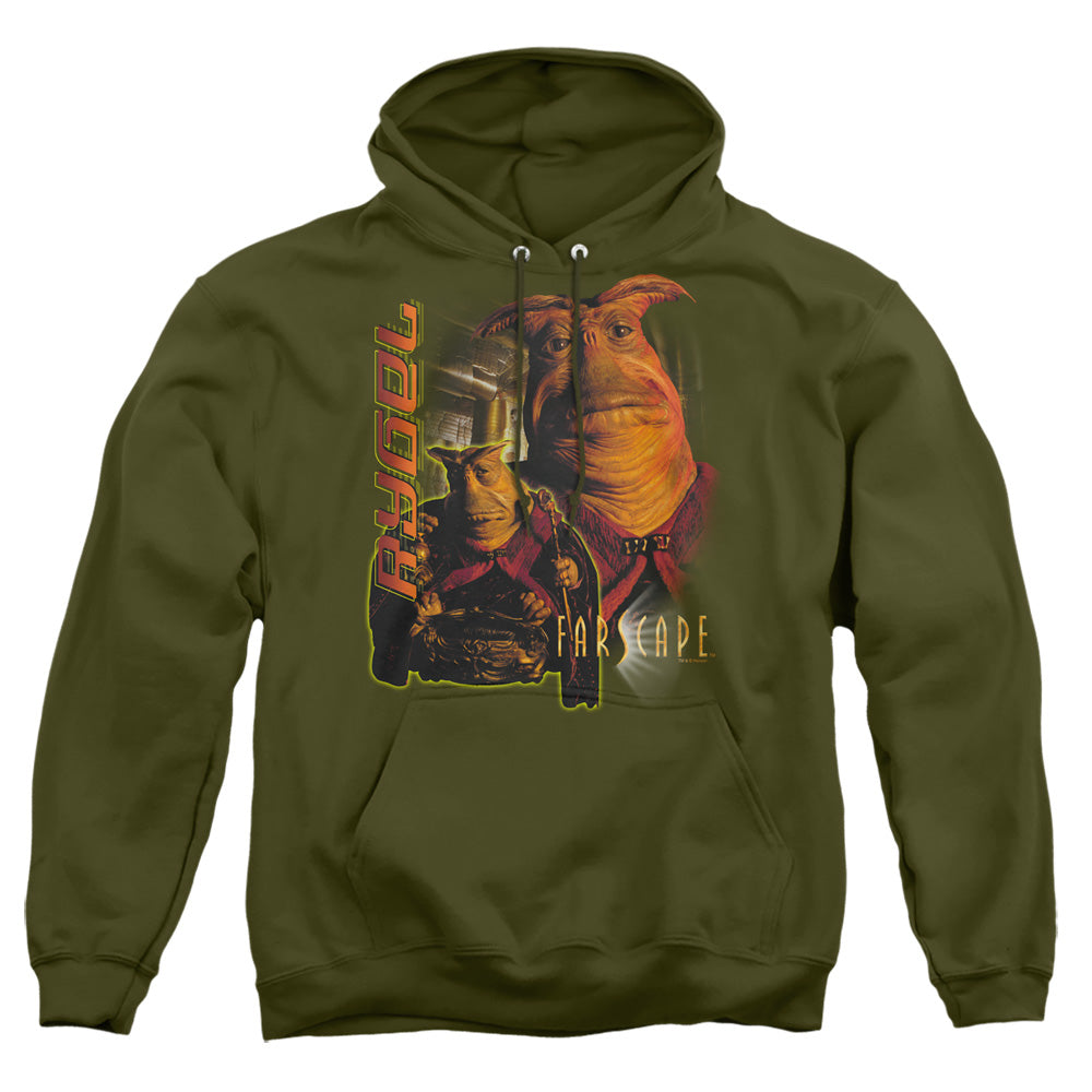 Farscape - Rygel - Adult Pull-over Hoodie - Military Green