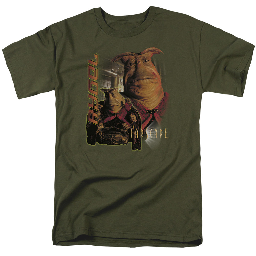 Farscape - Rygel - Short Sleeve Adult 18/1 - Military Green T-shirt