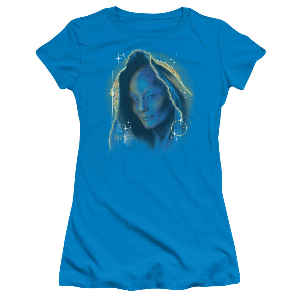 Farscape - Solar Flare - Short Sleeve Junior Sheer - Turquoise T-shirt