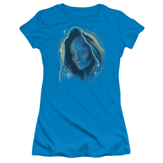 Farscape - Solar Flare - Short Sleeve Junior Sheer - Turquoise T-shirt
