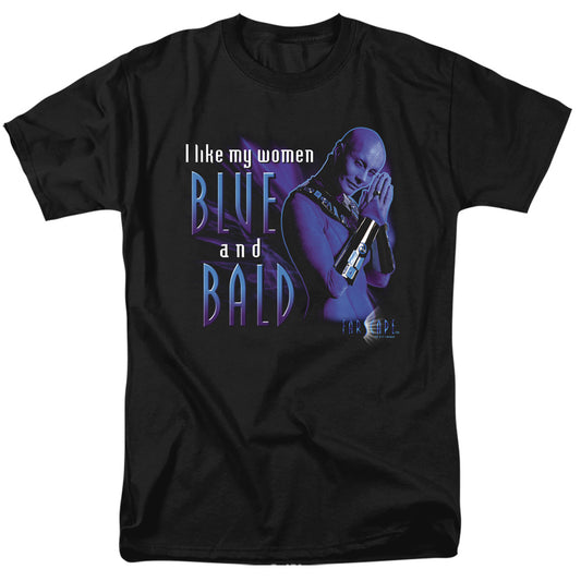 Farscape - Blue And Bald - Short Sleeve Adult 18/1 - Black T-shirt