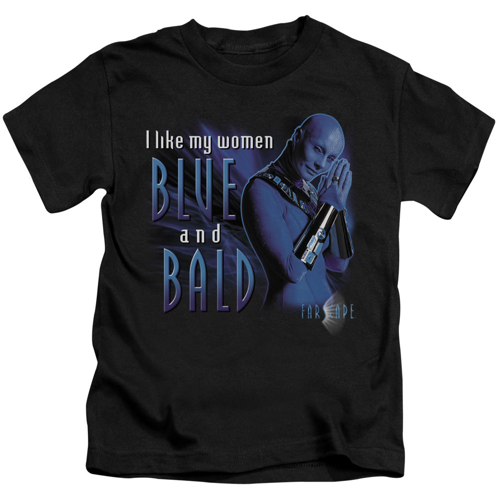 FARSCAPE BLUE AND BALD - S/S JUVENILE 18/1 - BLACK - T-Shirt
