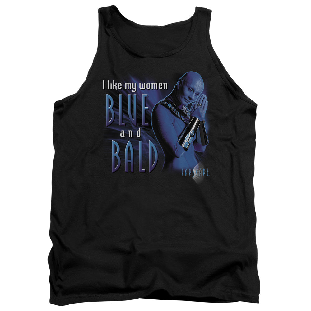 Farscape - Blue And Bald - Adult Tank - Black