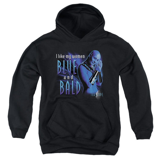 Farscape - Blue And Bald - Youth Pull-over Hoodie - Black