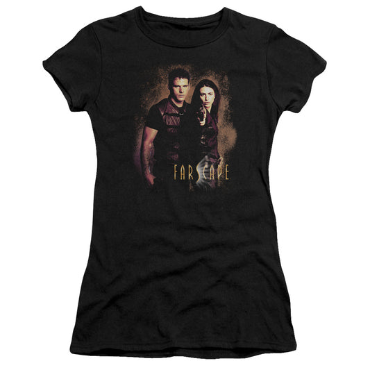 Farscape - Wanted - Short Sleeve Junior Sheer - Black T-shirt