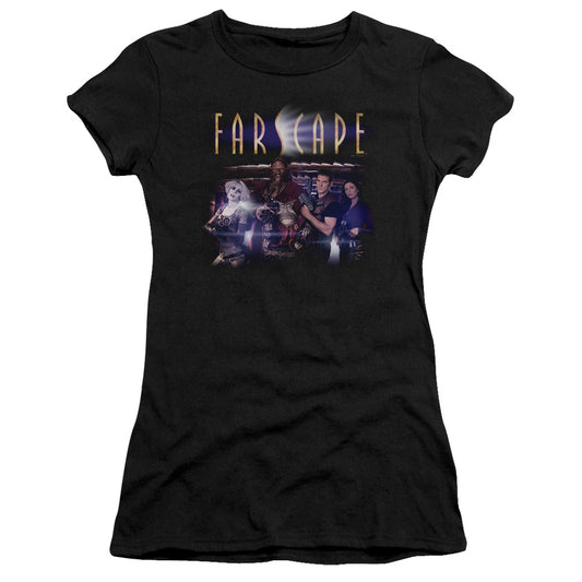 Farscape - Flarescape - Short Sleeve Junior Sheer - Black T-shirt