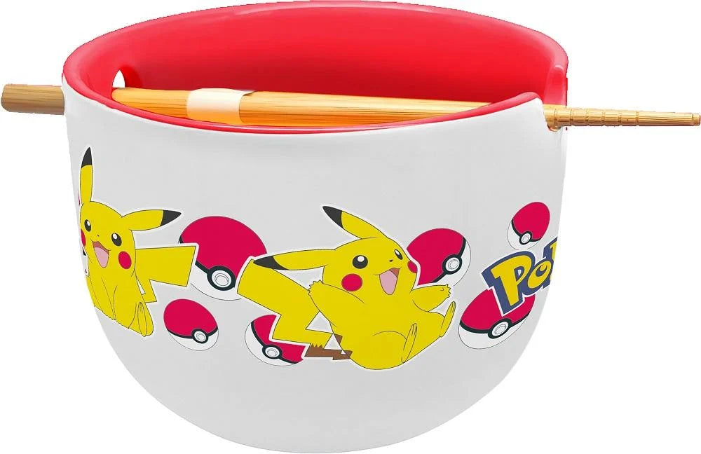 Pokemon Pikachu Ramen Bowl with Chopstick