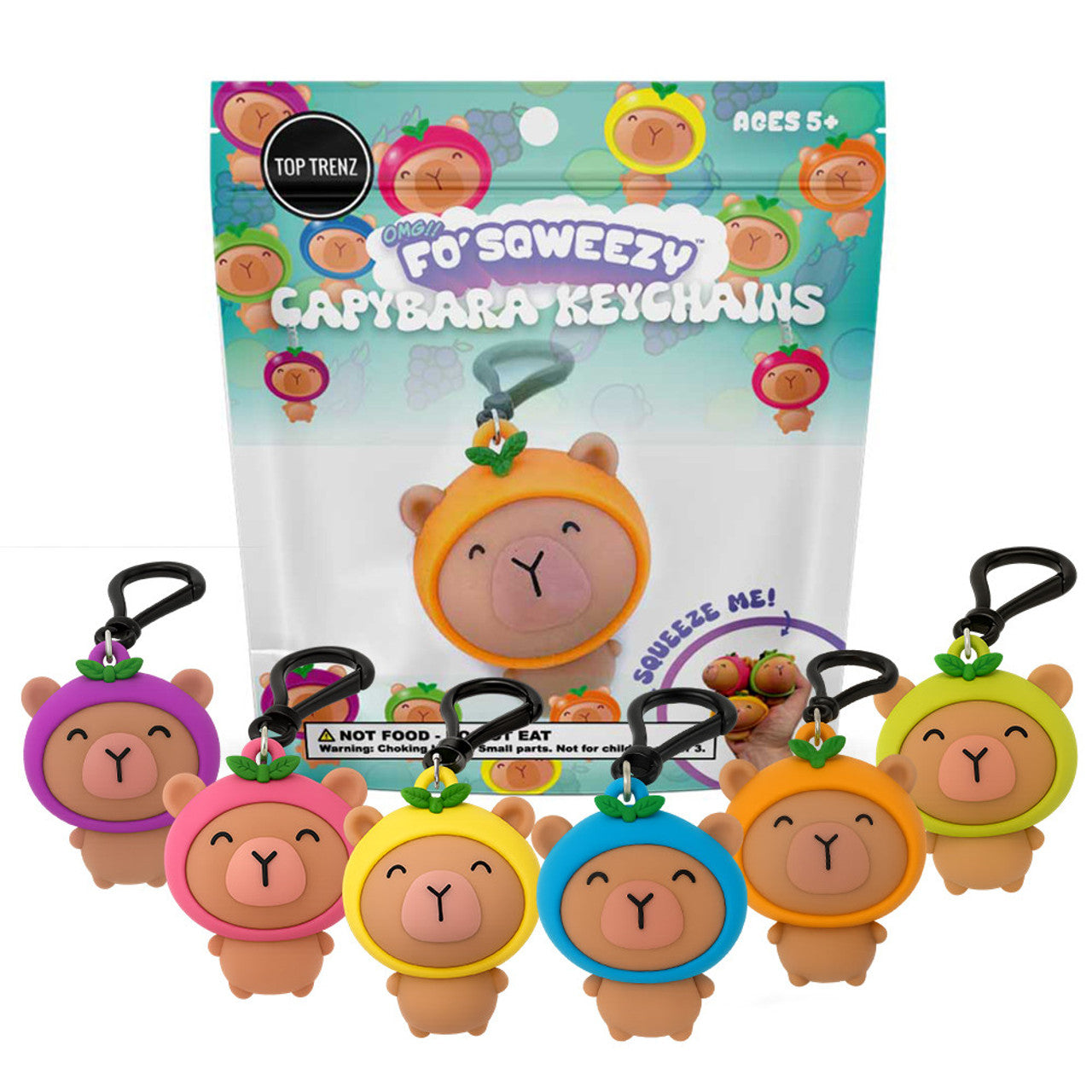 Fo Sqweezy Capybara Keychain (random color)