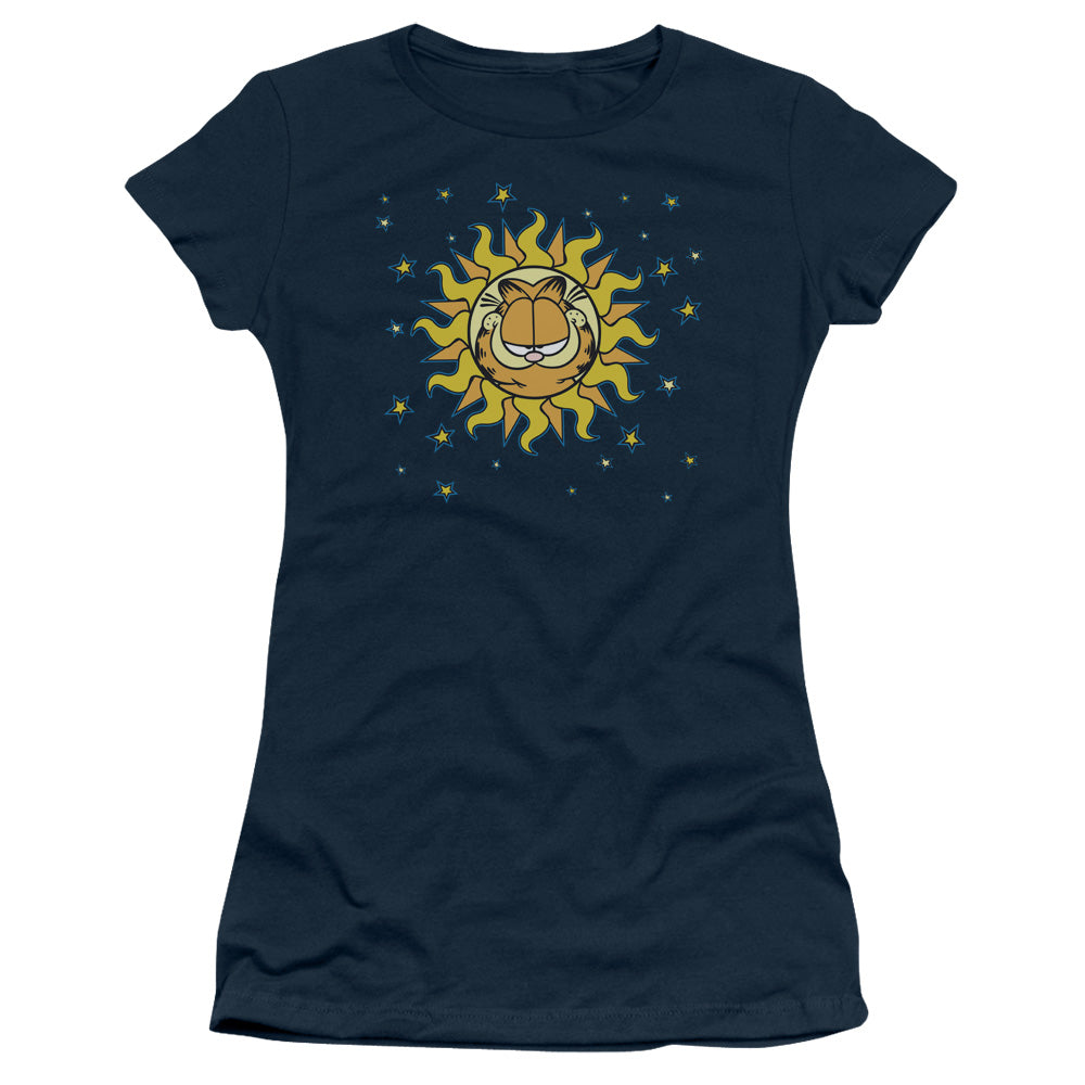 Garfield - Celestial - Short Sleeve Junior Sheer - Navy T-shirt