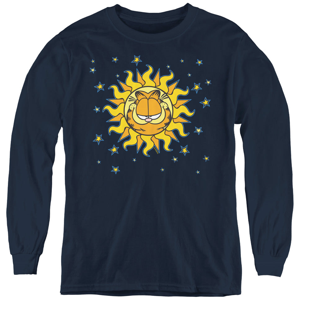 Garfield - Celestial - Youth Long Sleeve Tee - Navy