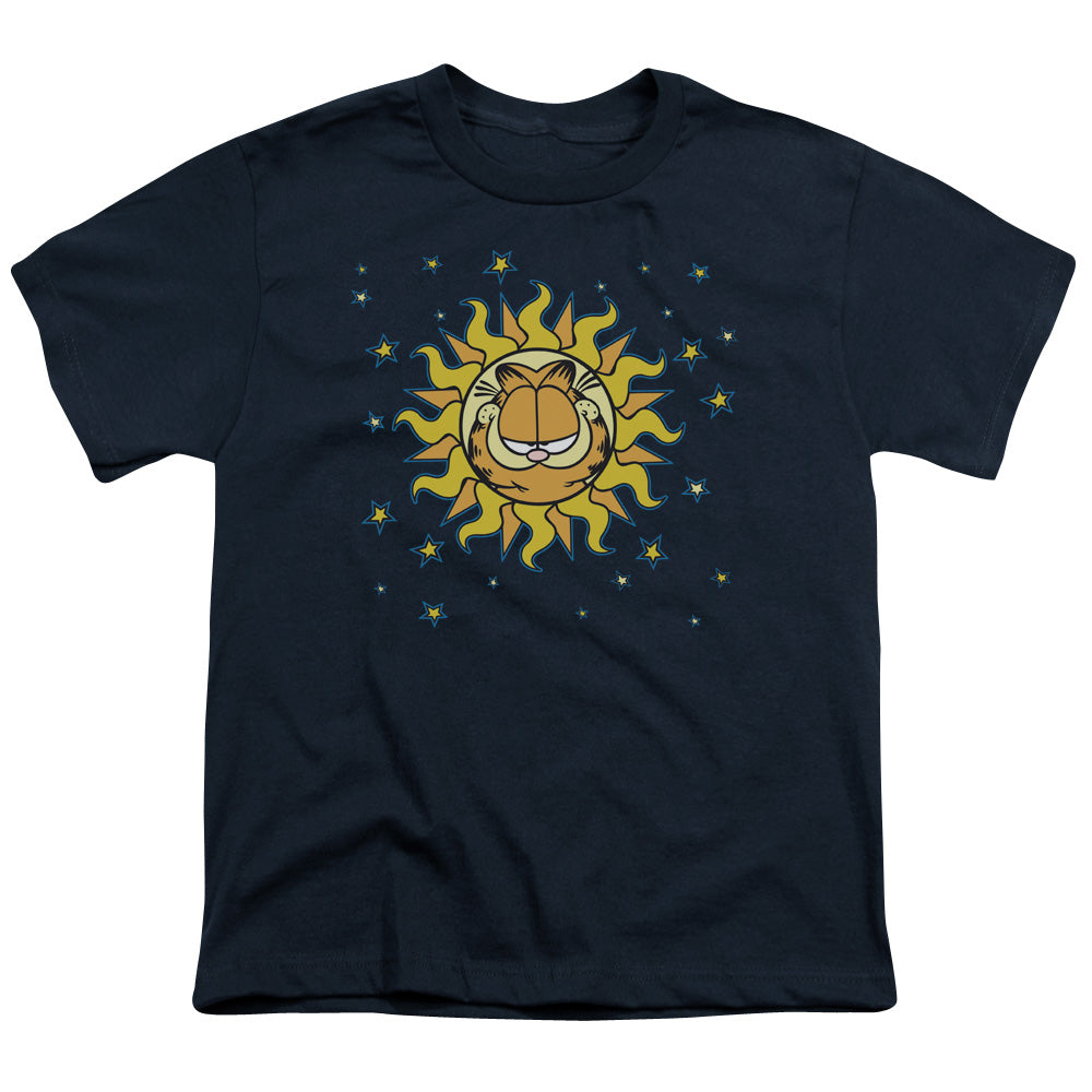 Garfield - Celestial - Short Sleeve Youth 18/1 - Navy T-shirt