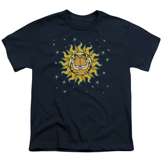 Garfield - Celestial - Short Sleeve Youth 18/1 - Navy T-shirt