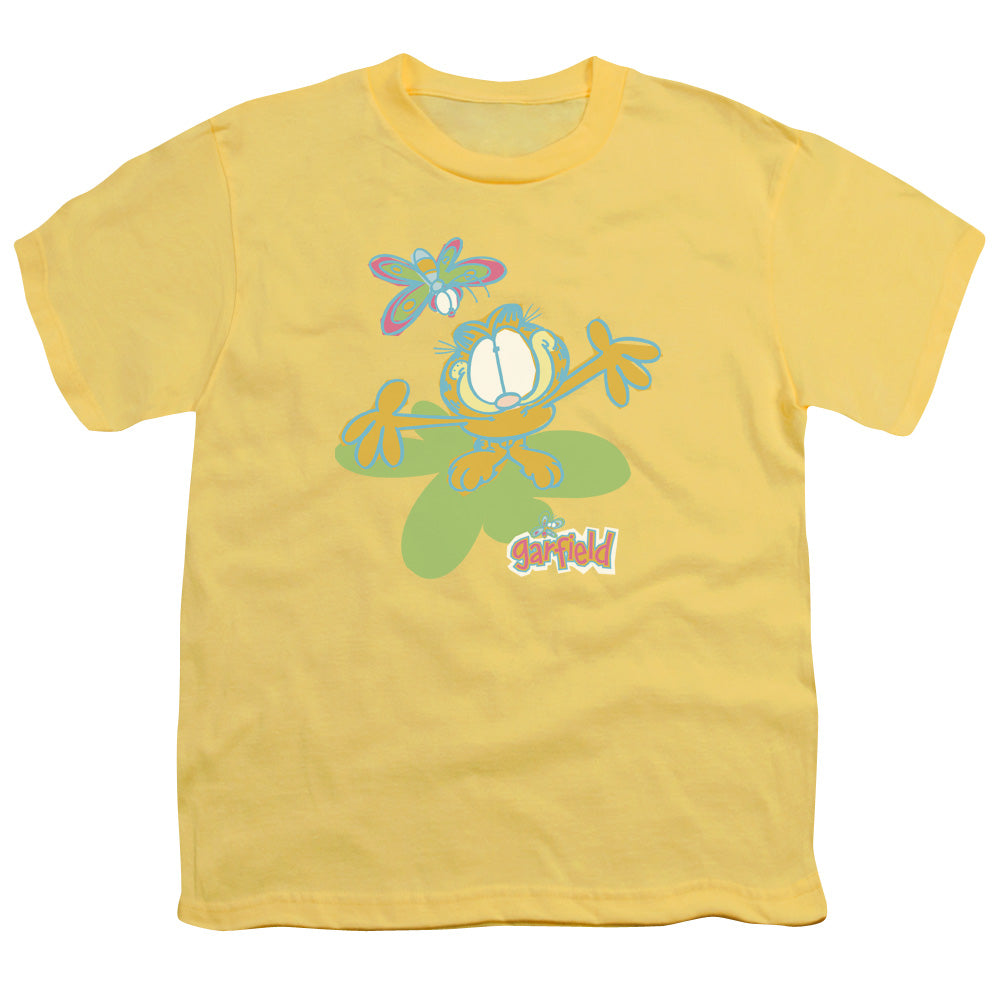 Garfield - Butterfly - Short Sleeve Youth 18/1 - Banana T-shirt