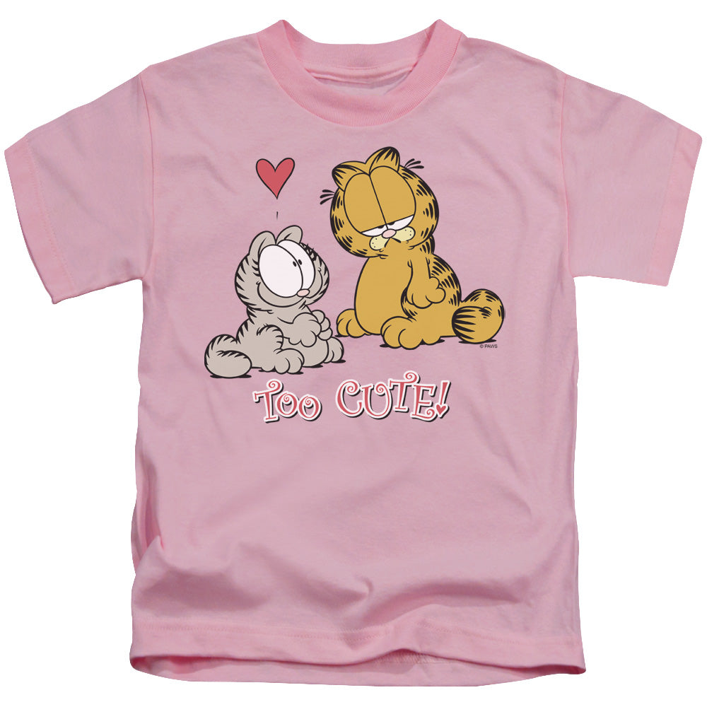 Garfield - Too Cute - Short Sleeve Juvenile 18/1 - Pink T-shirt