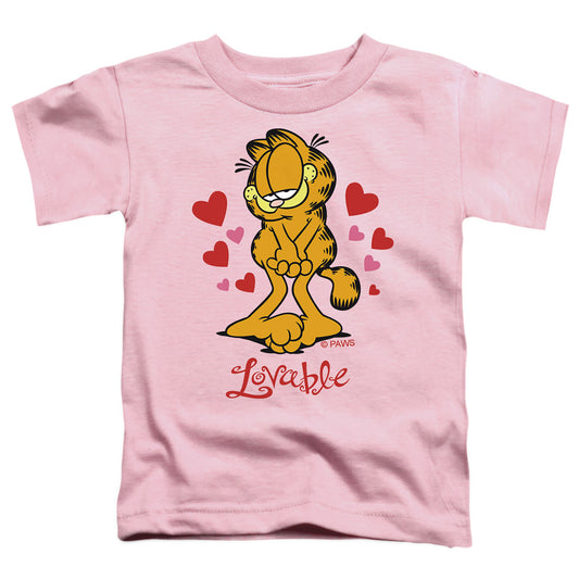 Garfield - Lovable - Short Sleeve Toddler Tee - Pink T-shirt