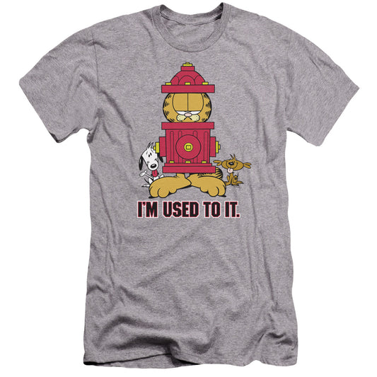 Garfield - Im Used To It-premuim Canvas Adult Slim Fit 30/1 - Athletic Heather