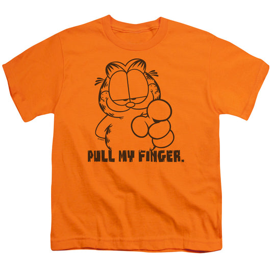 GARFIELD PULL MY FINGER - S/S YOUTH 18/1 - ORANGE T-Shirt