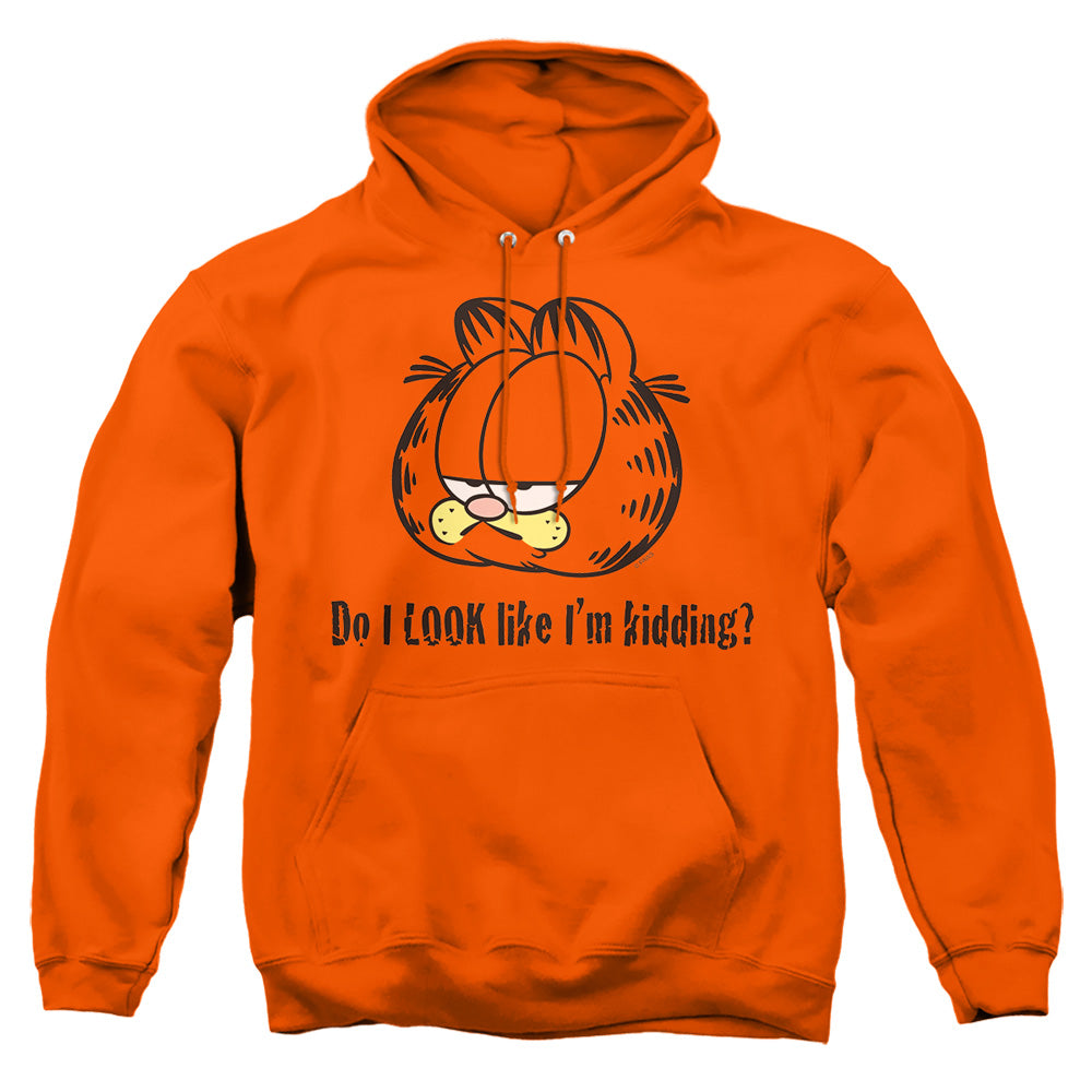 Garfield - Do I Look Like Im Kidding - Adult Pull-over Hoodie - Orange