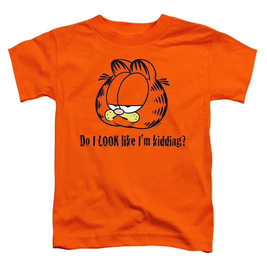 Garfield - Do I Look Like Im Kidding - Short Sleeve Toddler Tee - Orange T-shirt