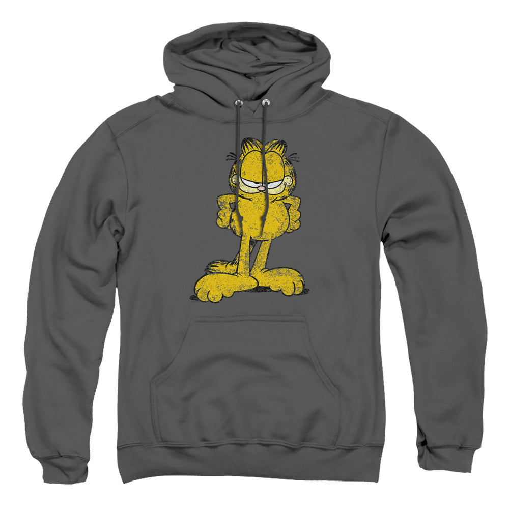 Garfield - Big Ol' Cat - Adult Pull-over Hoodie - Charcoal