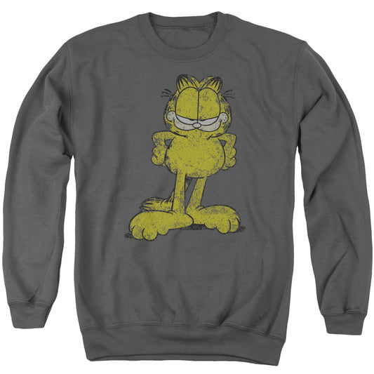 Garfield - Big Ol' Cat - Adult Crewneck Sweatshirt - Charcoal