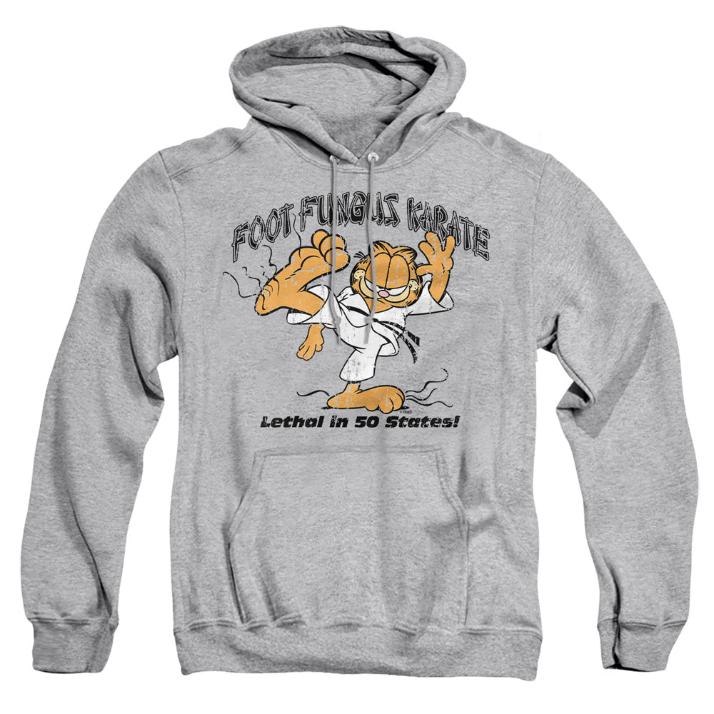 Garfield - Foot Fungus Karate - Adult Pull-over Hoodie - Athletic Heather